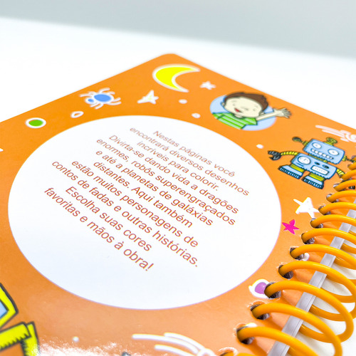 Desenhos Para Meninos Com Espiral - Desenhos E Personagens Para Colorir +giz De Cera 15 Cores Curto Koala Delta