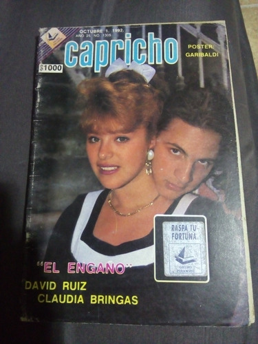 Claudia Bringas Y David Ruiz Fotonovela Capricho Garibaldi (Usado)