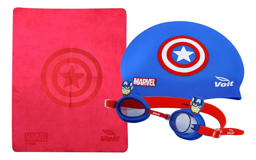 Set De Natación Voit Kids Marvel Capitán América