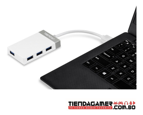 Imagen 6 de 6 de Mini Hub Usb 3.0 De 4 Puertos Tu3-h4e Trendnet, Versión V2.