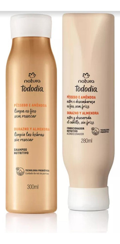Shampoo + Condicionador Natura Tododia Pêssego E Amêndoa