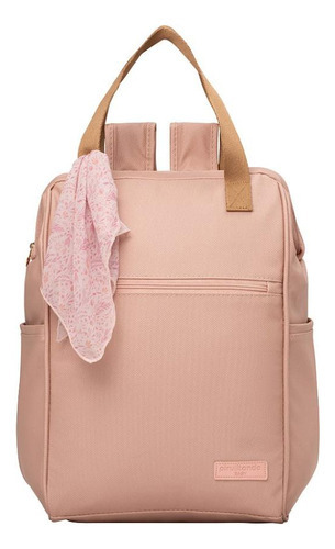 Mochila De Maternidade Pirulitando Grande Encanto Rose Cor Rosa