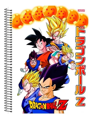 Caderno Brochura Dragon Ball Z 80F 1 Matéria Grande em Promoção na