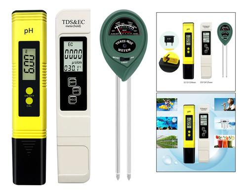 Ph Meter Ph Combo 0-14 Ph Para Plantas Hidropónicas De Agua