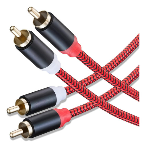 Cable De Audio 2 Rca Macho A 2 Rca Hembra - 2 Metros