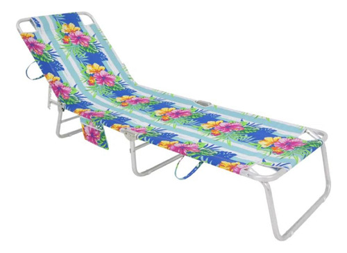 Cadeira Espreguicadeira Comfort Floral Bel