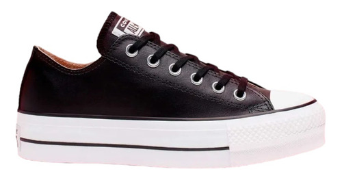 Tenis Converse Chuck Taylor All Star Plataforma Piel Choclo