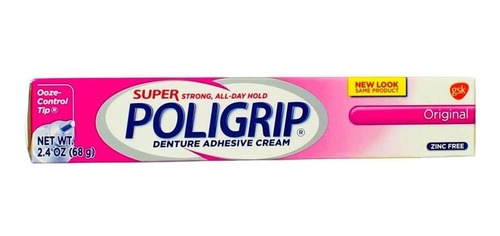 Super Poligrip - Crema Adhesiva Para Dentaduras (2,40 Oz) (p