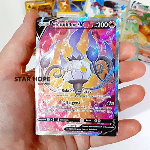 Chandelure Rara Foil + Prés Originais (Cartas Pokémon Origem Perdida), Jogo de Tabuleiro Original Copag Nunca Usado 77330377