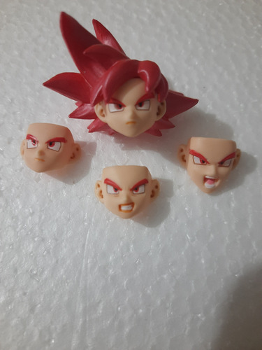 Dragon Ball Cabeza Goku Ssj God ( Red ) Shf (Usado)