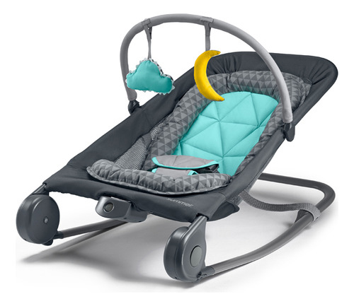 Silla Bouncer Con Vibración Y Mecedora 2en1 Duo Summer 01953 0001-negro