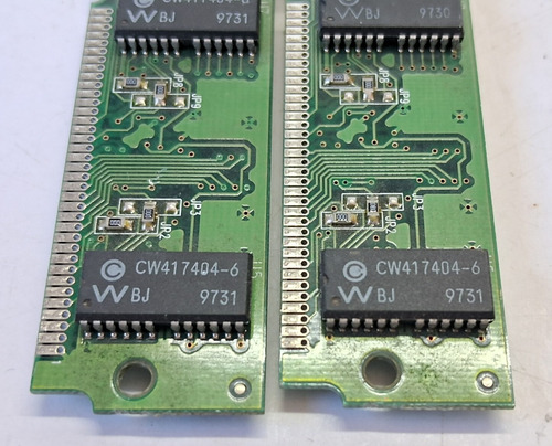 Módulos Memória Computador Antigo Edo 72 Vias 2x16mb - 32mb
