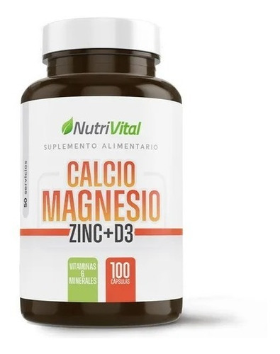 Calcio - Magnesio - Zinc + D3 Nutrivital - Envio Gratis