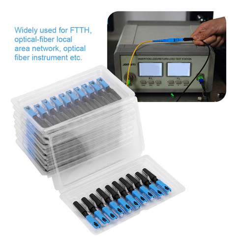 Conector Rápido De Fibra Optica Sc Para Ftth 100pcs