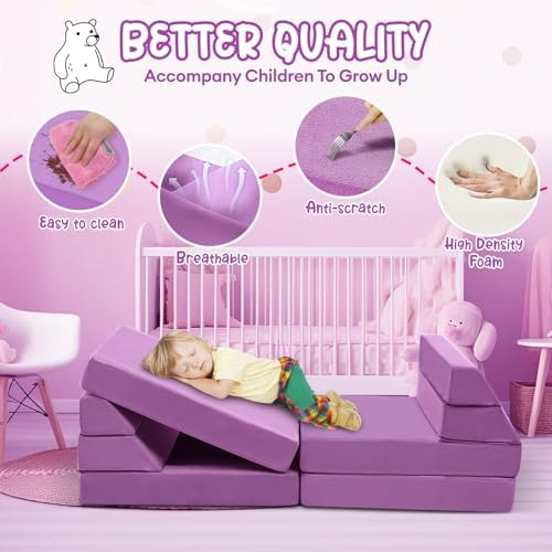 Sofá Modular De 22 Piezas Para Niños, Sofá Infantil Para Sal