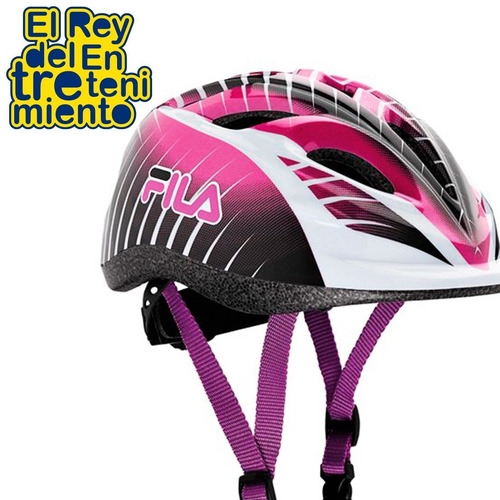 Imagen 6 de 6 de Casco Fila Regulable P/ Niños Patines Bicicleta Skate El Rey