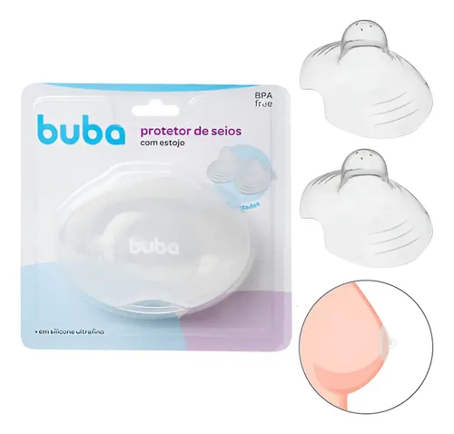 Bico De Silicone Para Amamentar Buba Protetor De Seio Mamilo Unico