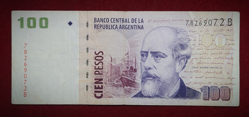 Billete 100 Pesos Serie B 2003 Bottero 3713