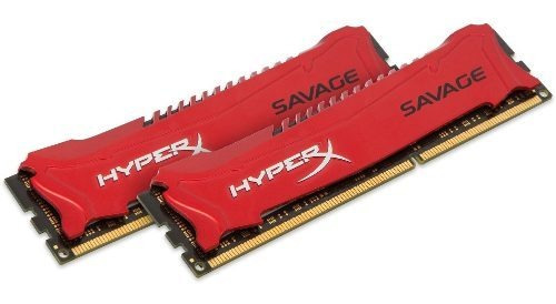 Memoria RAM Savage gamer color rojo 8GB 2 HyperX HX318C9SRK2/8