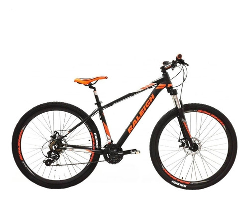 Bicicleta Raleigh Mojave 2.0 Full Shimano Color Negro/Naranja Tamaño del cuadro XL