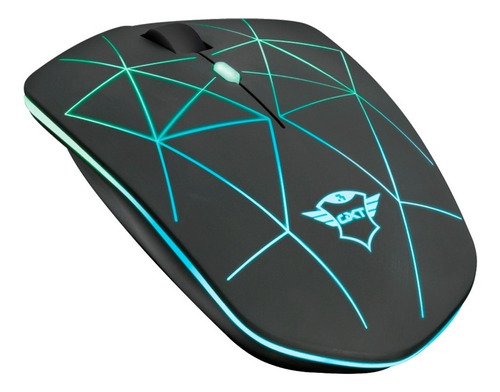 Mouse Gamer Inalambrico Recargable Gxt 117 Strike Trust Color Negro