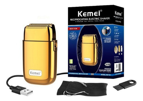 Maquina De Acabamento Profissiona Km I32s + Shaver Km Tx1 Cor Dourado 110v/220v