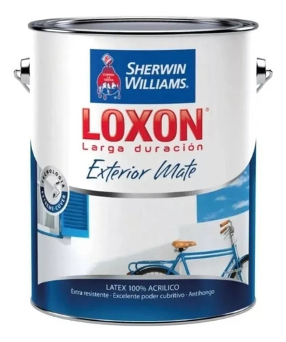 Pintura Latex Loxon Exterior Bermellón 4 L Sherwin Williams