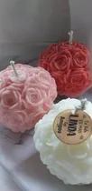 Comprar Vela Rosa Grande Perfumada, Centro De Mesa, Souvenirs
