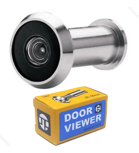 Olho Magico Cromado Original Porta Portão Segurança Visor