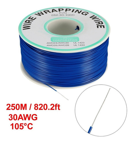 Alambre De Envoltura De Cable De Cobre Estañado 30 Awg