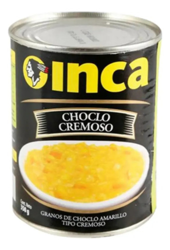 Inca Choclo Cremoso Amarillo Lata X 350 Gramos X 12 Unidades