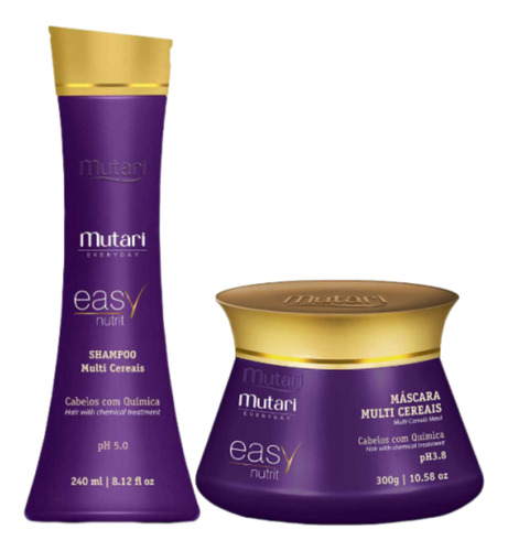 Kit Shampoo E Condicionador Máscara Mult Cereais Easy Nutrit