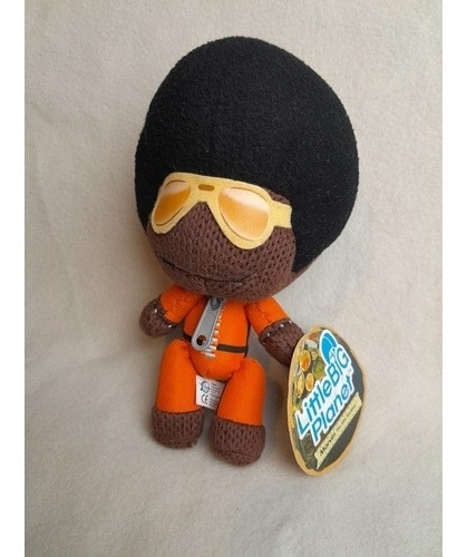 Imagen 6 de 7 de Peluche Original Marvin Afro Sackboy Little Big Planet 22cm.