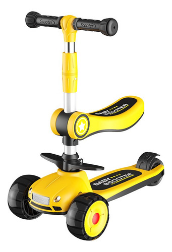 Scooter Monopatin Asiento Ajustable Saldo Temporada Sin Led