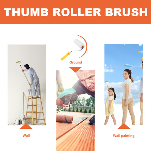 Rodillo De Pintura De Pared Portátil Multifunción W, 2 Unida