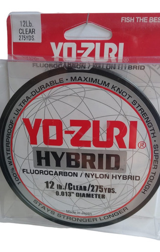 Linea Fluorocarbono Hybrido 12 Libras-275 Yardas 