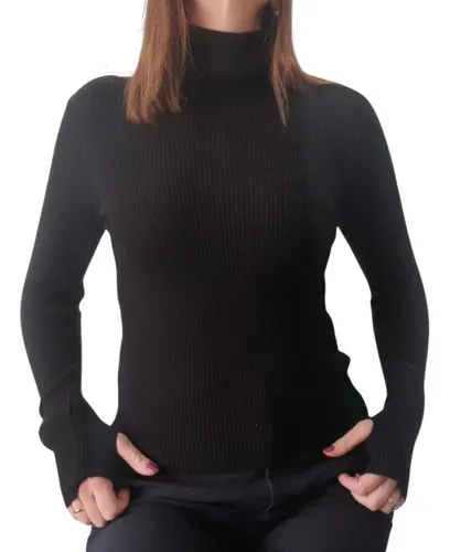 Polera negra de mujer hotsell