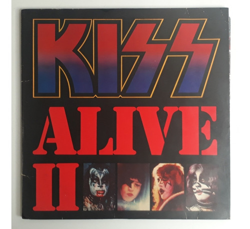 Kiss Alive 2 Lp First Press Vinyl 1977 Booklet And Tattoos.