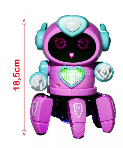 Robô Lady Rosa Dançante C Som e Luz Amiga Digital - Tem Tem Digital -  Brinquedos e Papelaria, aqui tem!