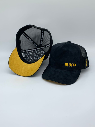 Boné Eiko Brazil Original Preto/amarelo