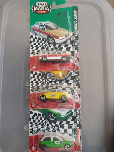 Taximania México, Paquete De 3 Vehículos De Colección.