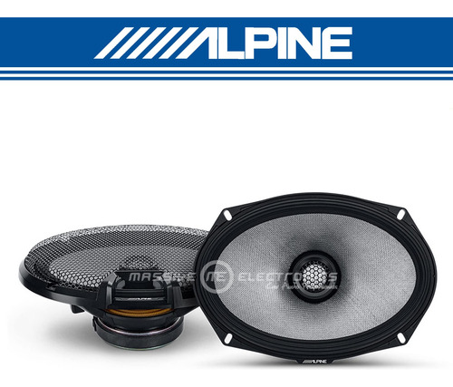 Set De Bocinas Coaxiales Alpine R2-s69 2 Vías 6x9 PLG Hi-res