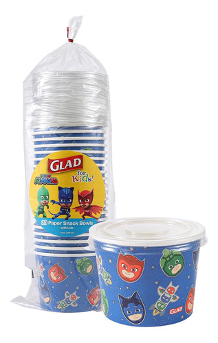 Glade For Kids Pj Masks: Tazones Para Snack Con Tapas
