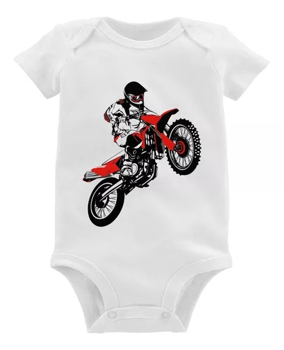 Body Para Bebê Motocross Wheeler Dirt Bike Baby Bodyfato