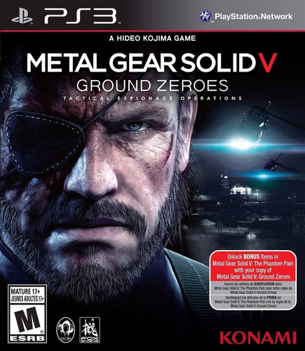 Jogo Metal Gear Solid V Ground Zeroes Ps3 Game Frete Grátis