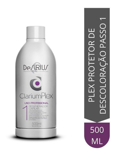 Regenerador Capilar Clarium Plex Step 1 De Sírius 500ml