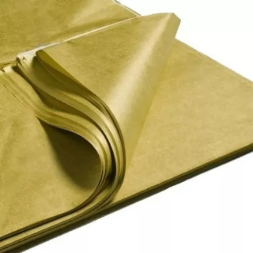 Papel De Seda Plateado O Dorado X10 Pliegos 