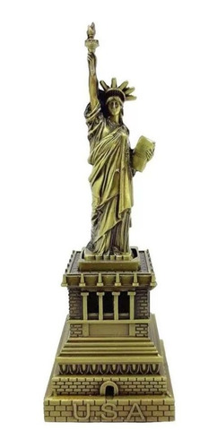 Estatua Da Liberdade Enfeite Miniatura Decoração Metal 18cm