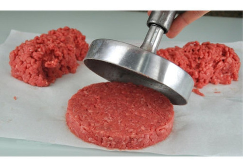 Imagem 4 de 4 de Modelador De Hamburguer 12cm Forma De Aluminio Pratico