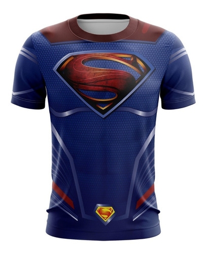 Playera Sublimada Superman Azul Infantil